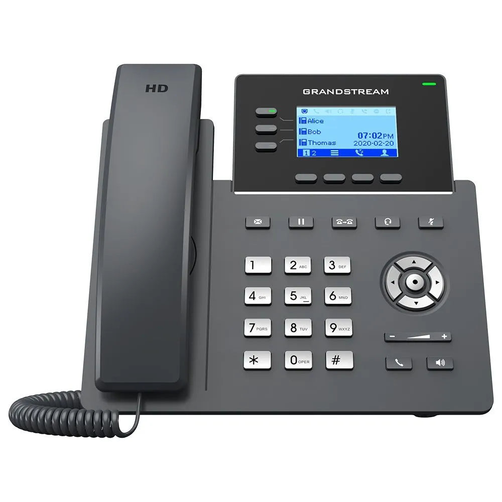 TELEPHONE IP 6 COMPTES SIP AVEC ALI M 2 ports GIGA / Ecran LCD 2,4' / 3 Touches