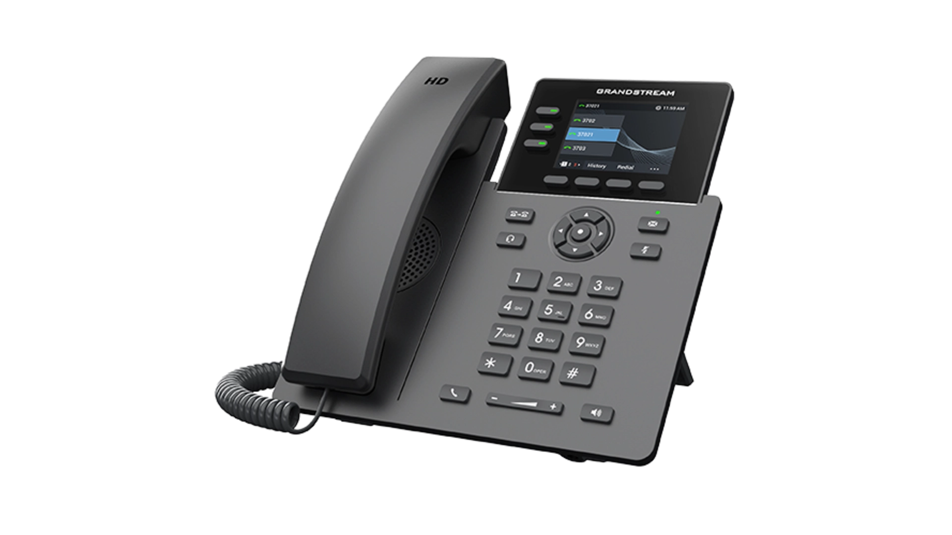 Téléphone IP 2 ports GbE PoE / Écran lcd 2,8' / 3 Touches