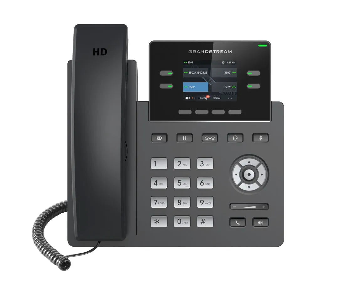 TELEPHONE IP 2 COMPTES SIP AVEC ALI M 2 ports 10/100 Mbps / Ecran LCD 2,4' / 4 Touches