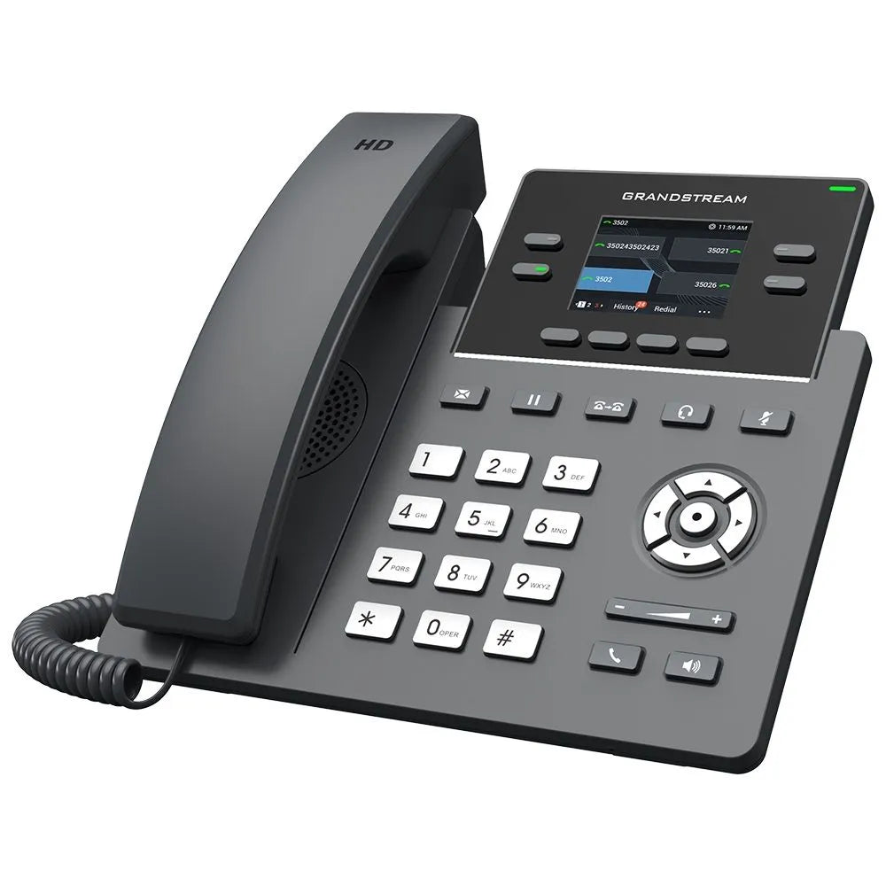 TELEPHONE IP 2 COMPTES SIP WIFI 2 ports 10/100 Mbps / Ecran LCD 2,4' / 4 Touches