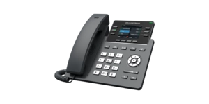 Téléphone IP 2 ports GbE PoE / Écran lcd 2,4' / 6 Lignes – vue 2