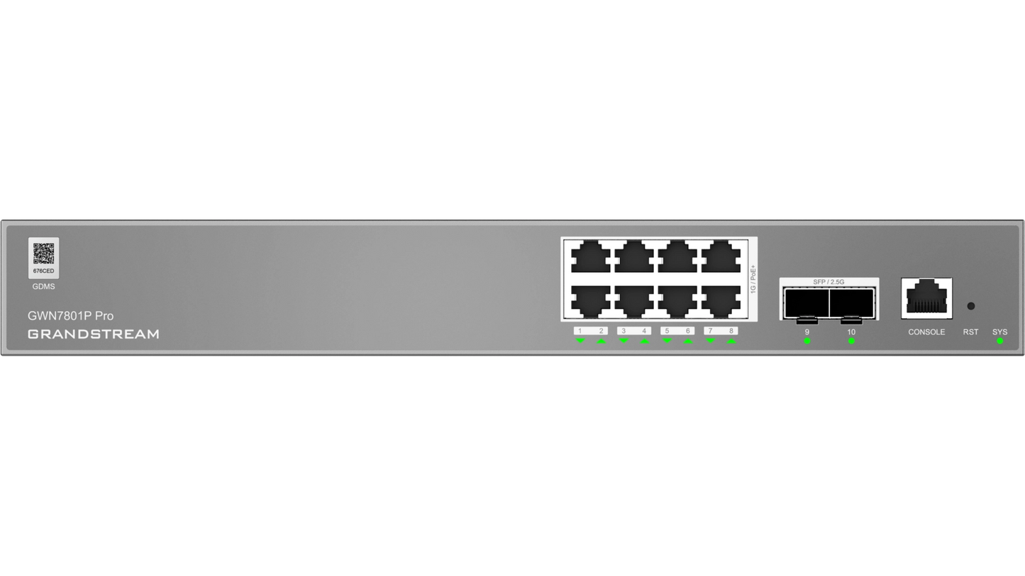 SWITCH L2++ 8 PORTS GIGA RJ45 POE