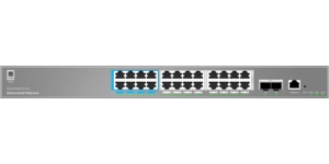 SWITCH L2++ 24 PORTS GIGA RJ45 POE 2 SFP+ 400W – vue 2
