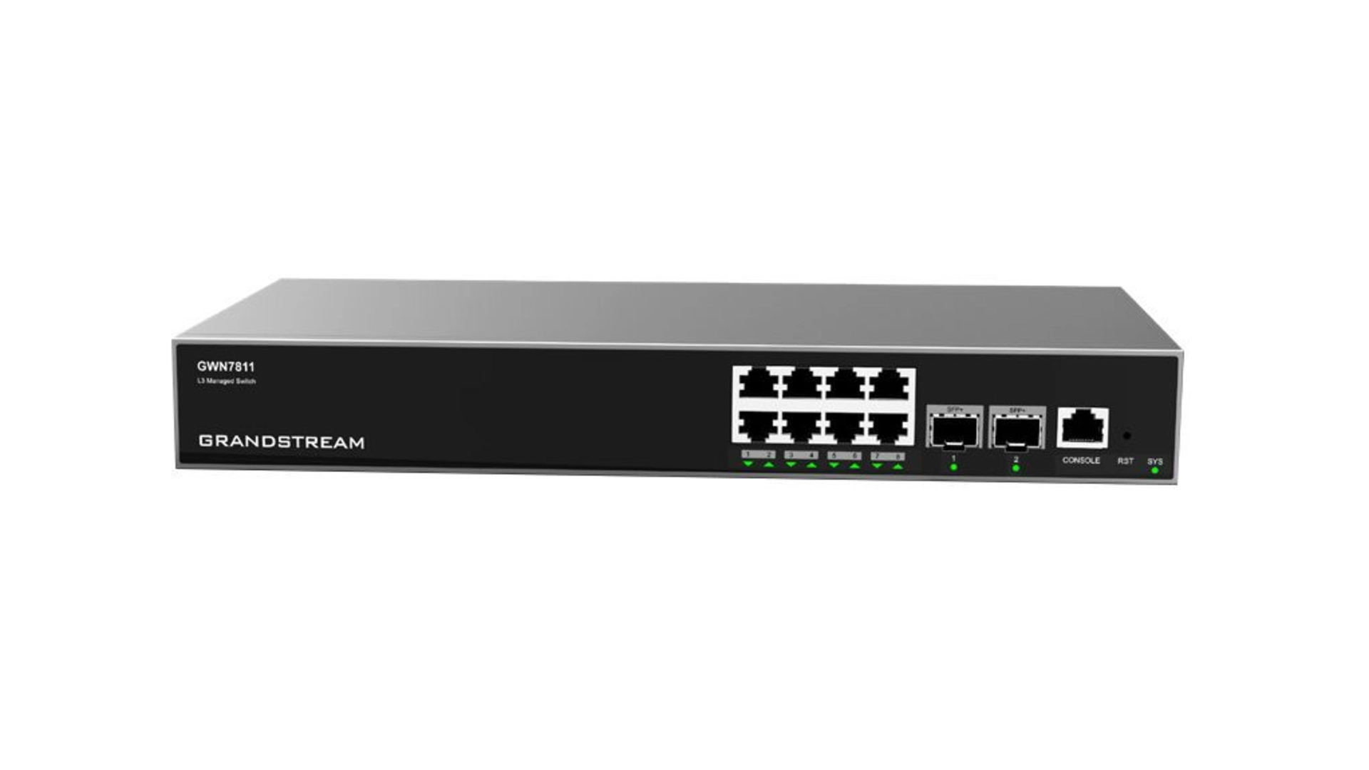 Switch réseau manageable niveau 3 8 ports