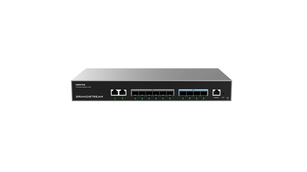 Switch réseau manageable niveau 3 2 ports