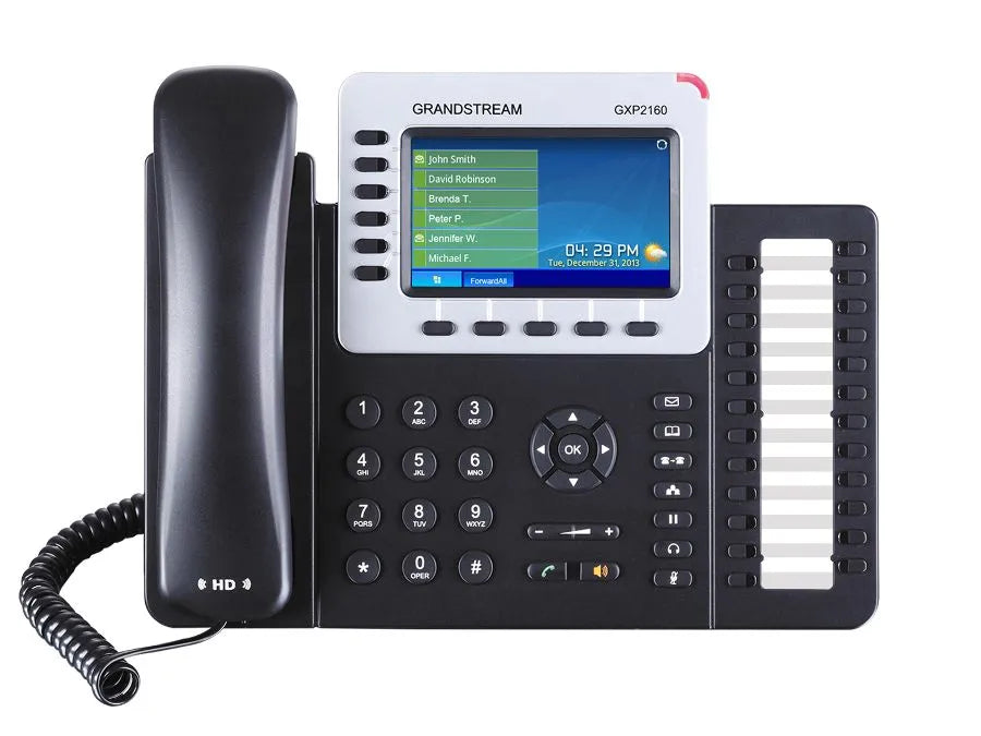 Téléphone IP 2 ports réseau giga POE / écran lcd / USB / blueto