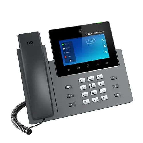 Téléphone IP écran tactile 5' / bluetooth / 2 ports 10/100 poe+