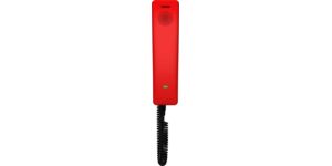 Téléphone IP 4 touches programmables mural et bureau rouge – vue 3