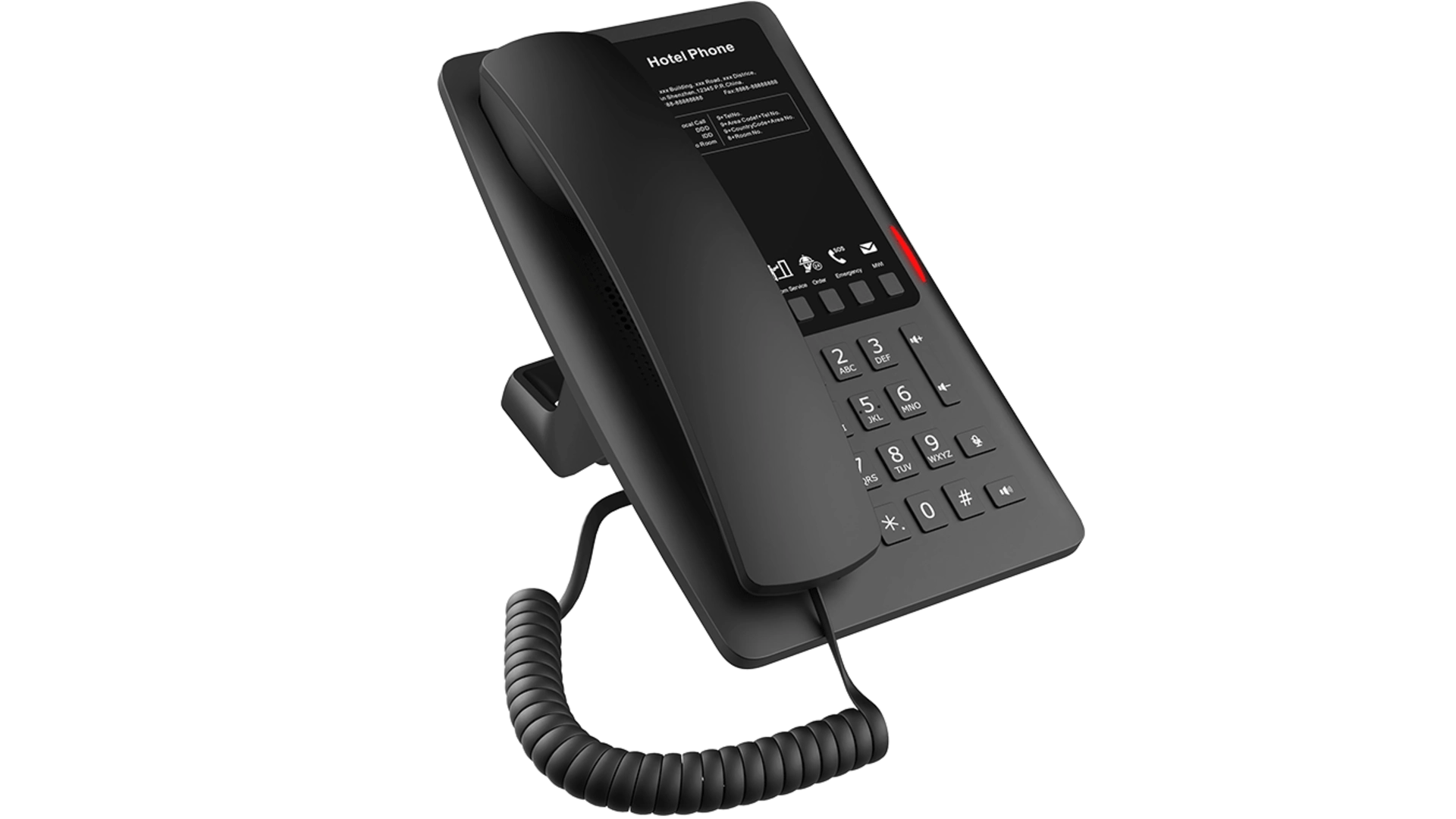 TELEPHONE IP NOIR HOTEL 2 COMPTES SIP WIFI