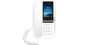 TELEPHONE IP BLANC HOTEL 2 COMPTES SIP WIFI Ecran couleur 3,5' Antibacterien – vue 3