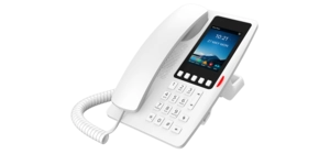 TELEPHONE IP BLANC HOTEL 2 COMPTES SIP WIFI Ecran couleur 3,5' Antibacterien – vue 4