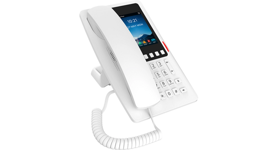 TELEPHONE IP BLANC HOTEL 2 COMPTES SIP WIFI Ecran couleur 3,5' Antibacterien