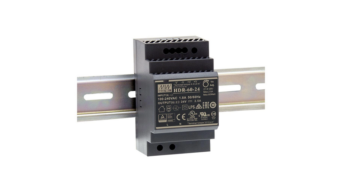 Alimentation pour switch alim rail din 60W 24VDC -30 a +70
