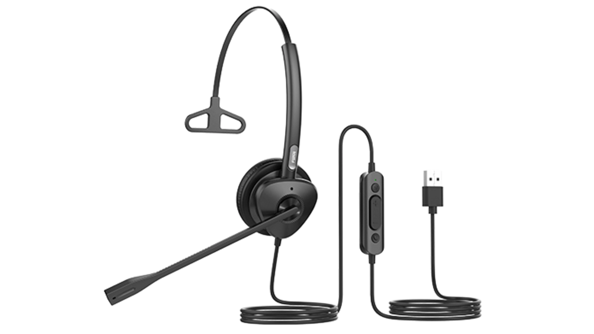Casque téléphonique micro casque filaire mono USB