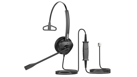 Casque téléphonique micro casque filaire mono