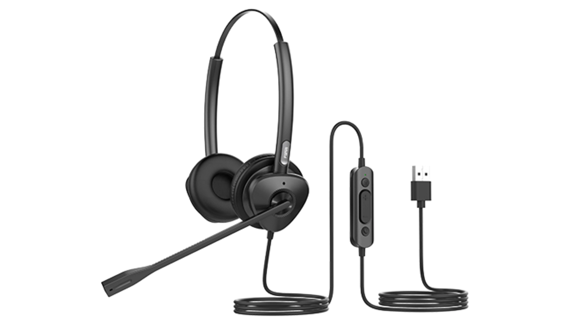 Casque téléphonique micro casque filaire stereo USB