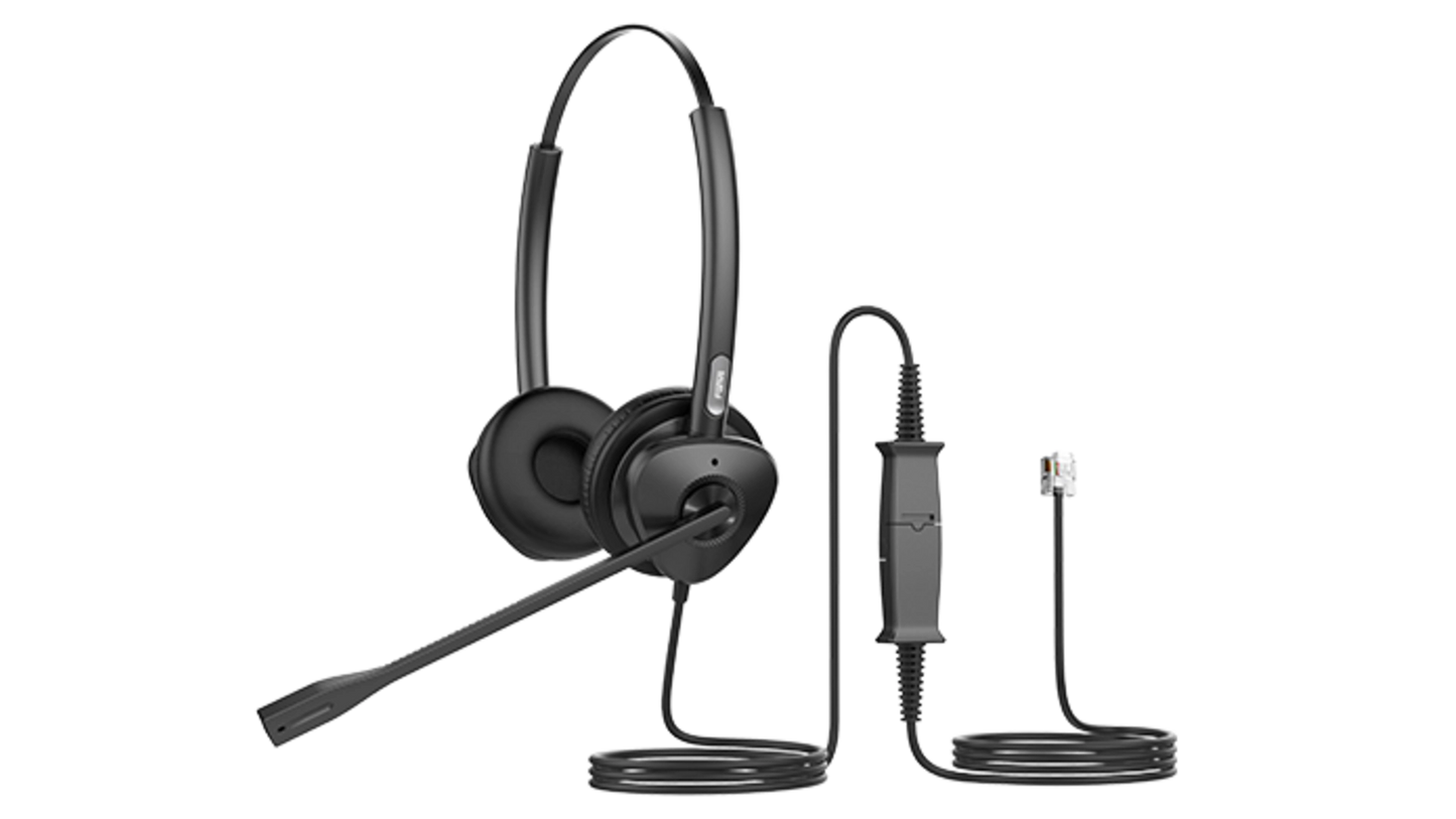 Casque téléphonique micro casque filaire stereo