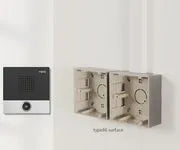Interphone intercom audio 1 bouton IP54 POE – vue 3