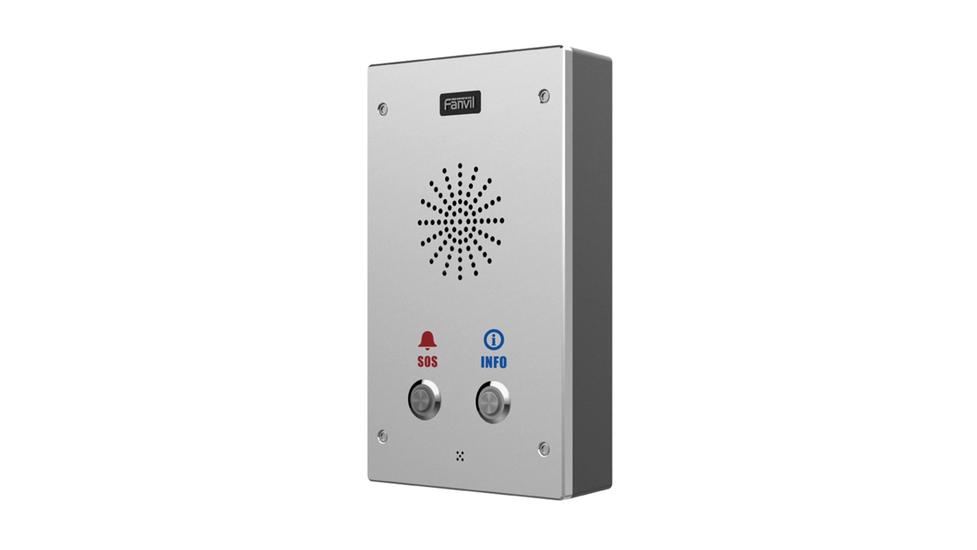 Interphone intercom 2 lignes SIP 2 boutons
