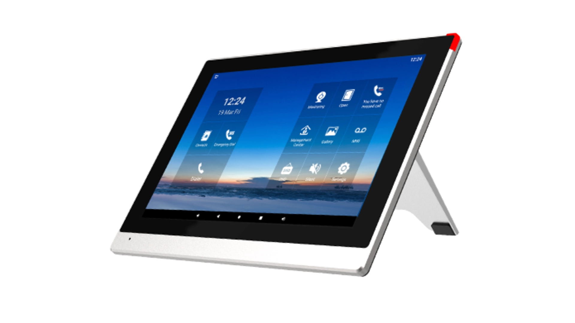 MONITEUR INTERIEUR 6 COMPTES SIP WIFI POE ECRAN TACTIL COULEUR 10.1' BLUETHOOTH MICRO USB