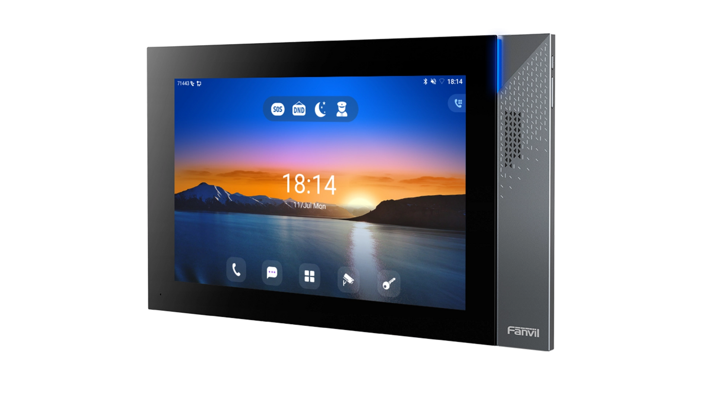 MONITEUR INTERIEUR 2 LIGNES SIP WIFI POE ECRAN TACTIL COULEUR 10.1' BLUETHOOTH MICRO USB