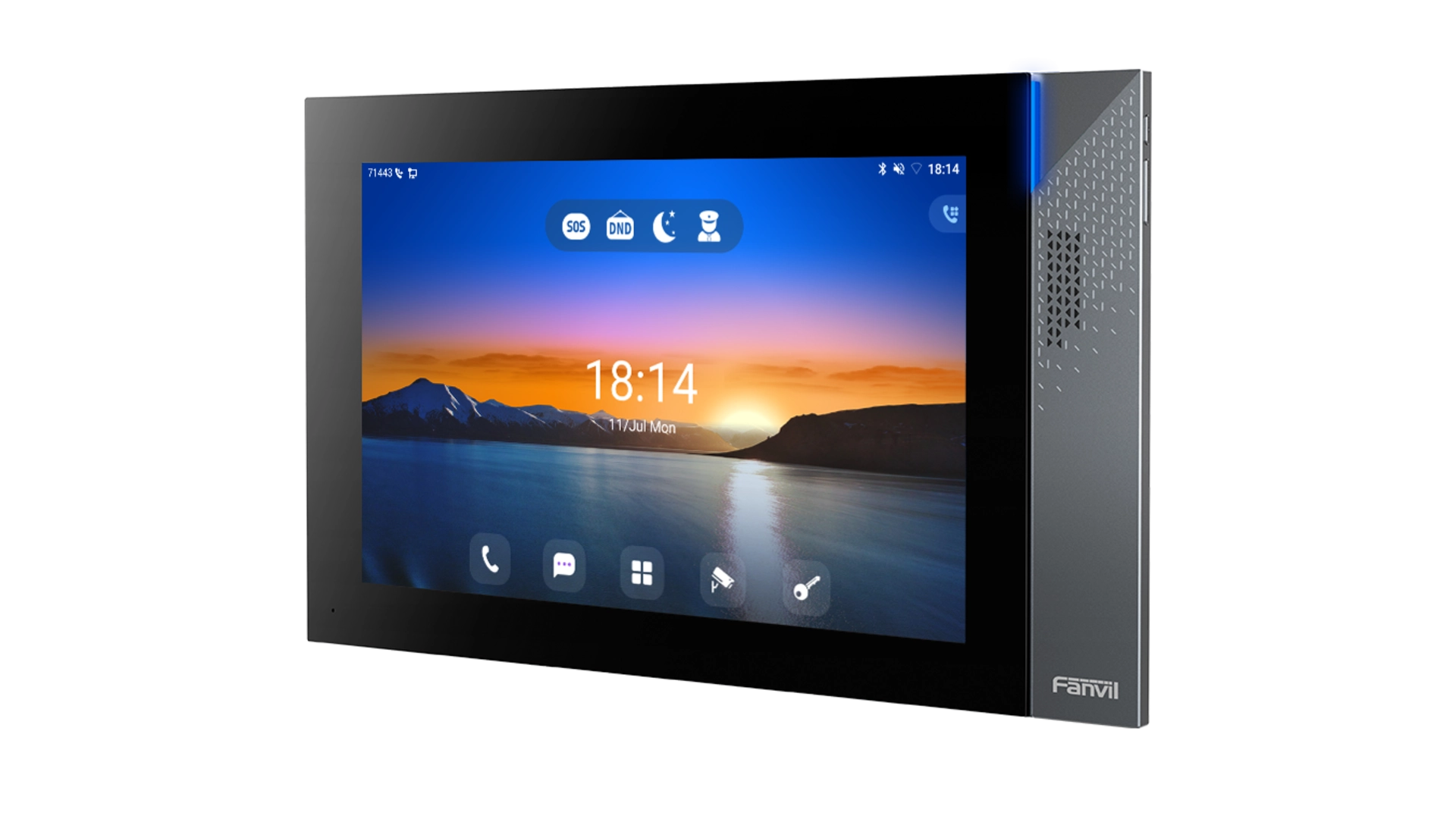 MONITEUR INTERIEUR 2 LIGNES SIP WIFI POE ECRAN TACTIL COULEUR 10.1' BLUETHOOTH MICRO USB