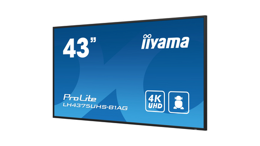 ECRAN 43'4K UHD 3840X2160 DALLE IPS LED 24/7 Haut-parleurs,3xHDMI 1xDP 2xUSB