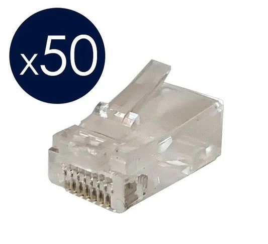 Connecteur électronique RJ45R en sachet de 50