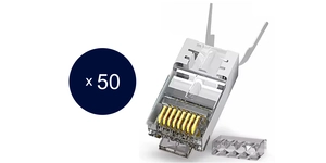 Connecteur électronique AWG24 a AWG26 multibrins / lot de 50 / serre câble – vue 2