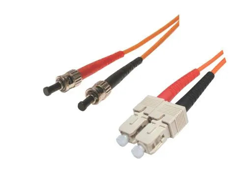 Cordon fibre optique jar. fo 62.5/125 st/sc duplex