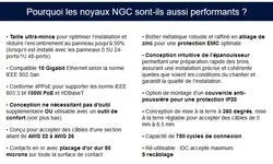 Connecteur électronique Noyau RJ45 Cat6A 10G Blinde PoE 90W – vue 3