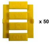 Connecteur électronique lot de 50 inserts jaunes / NGC155X – vue 2