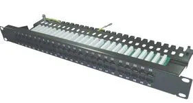 PANNEAU 1U Cat3 50 PORTS RJ45 ISDN - CAT.3 / TYPE 110 ET KRONE – vue 2