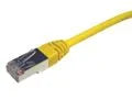 CORDON CAT6 Channel F/UTP 50cm Jaun LSZH /RJ45 / QUALITE CHANNEL TEST