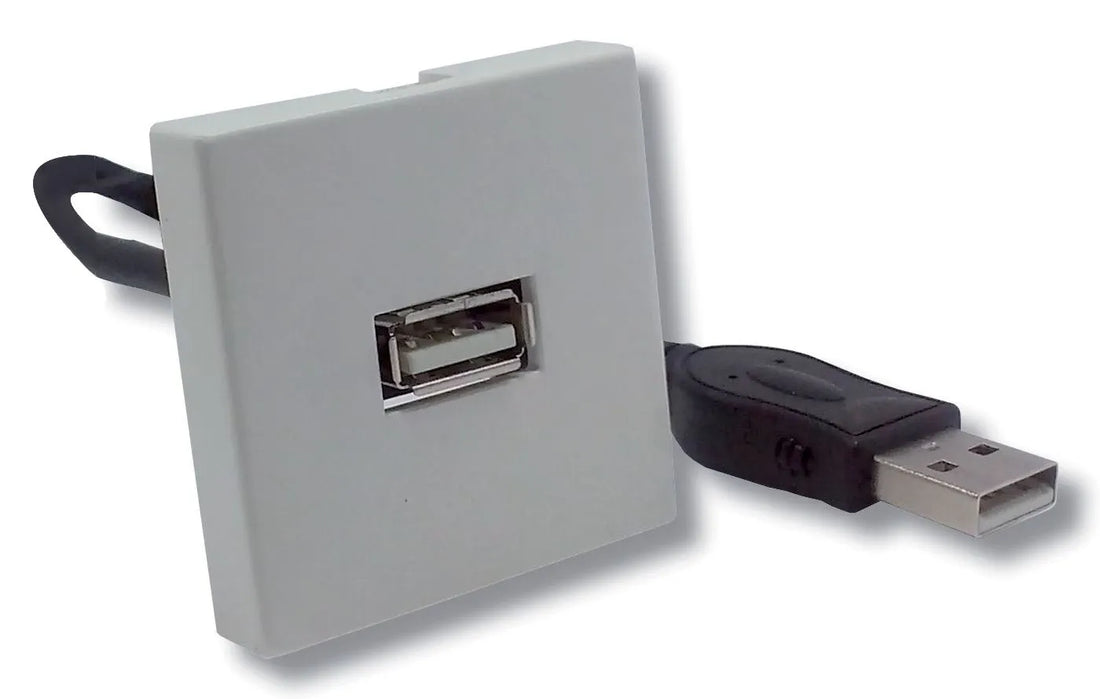 Connecteur électronique plastron USB 2.0 f/f cordon 20CM