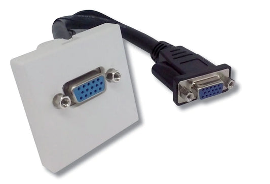 Connecteur électronique plastron vga 2.0 f/f cordon 20CM