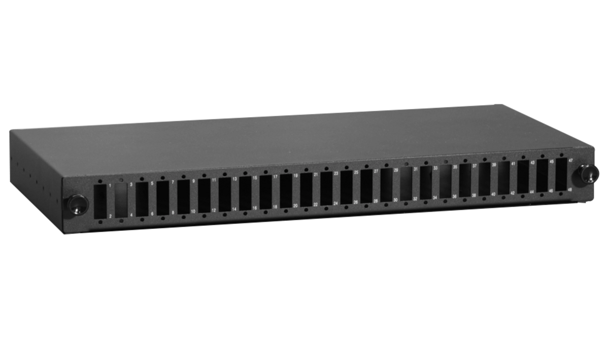 Tiroir de brassage optique 24 lc quadruplex coulissant /sans trav. ni pigtail