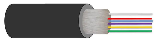 CÂBLE 6 FO MULTIMODE INT/EXT 500M 50/125 OM4 DCA Structure serree 900um noire LSZH, anti rongeurs