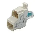 Connecteur électronique te RJ45 m/f/f CAT5 utp ethernet – vue 2