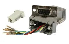 ADAPTATEUR DB09 FEMELLE RJ45 FEMELL E NON BLINDE - A CABLER SOI MÊME – vue 2