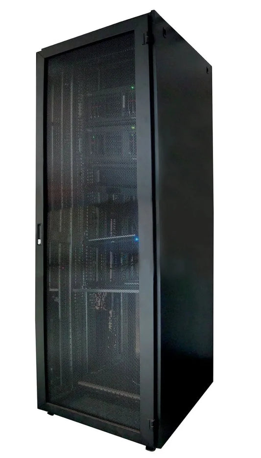 Baie / coffret réseau 42U 800x1200 av et ar ajouree