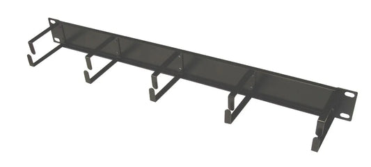 BANDEAU GUIDE CÂBLE 1U 5 ANNEAUX Noir
