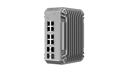 Switch manageable industriel 8 ports Gigabit PoE+ + 4 SFP, 240W – Reyee NIS3100-8GT4S-HP
