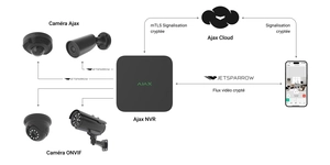 Enregistreur vidéo réseau NVR interface vidéo IP 16 voies jusqu' 4K 100MBPS - B – vue 6