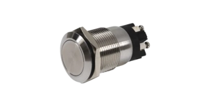Accessoire de porte bouton poussoir inox 19mm – vue 2