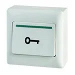 Accessoire de porte bouton poussoir abs no+nc – vue 2