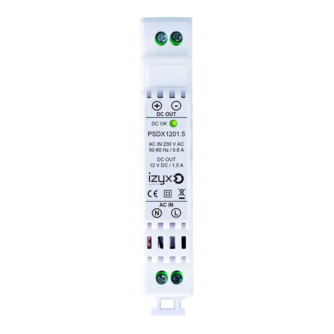 Bloc d'alimentation alim rail din 1M 12V/1.5A