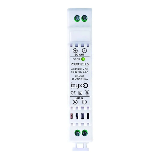 Bloc d'alimentation alim rail din 1M 12V/1.5A