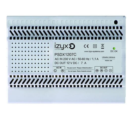 Bloc d'alimentation alim charg raildin 7M 12V/7A