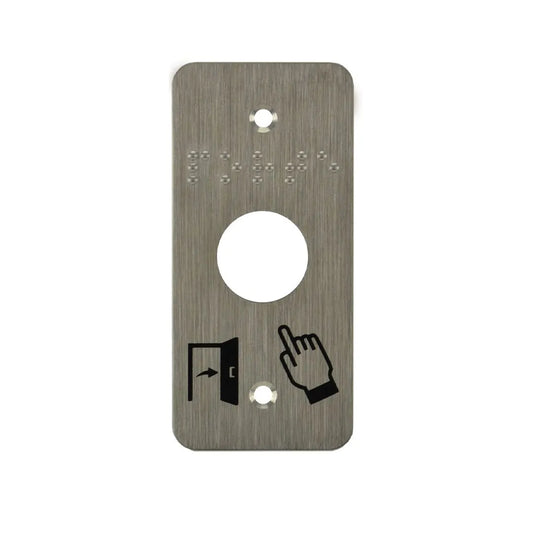 Accessoire de porte plaque inox 019 L39,5 braille